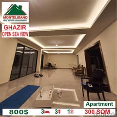 800$ Cash/Month!! Apartment For Rent In Ghazir!! Open Sea View!! 0