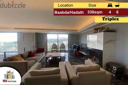 Baabda 330m2 | 100m2 Terrace | Triplex | Unlockable View | PA |