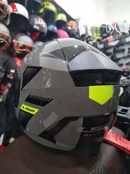 helmet Ls2 scope modular duel visor weight 1750 size xxL 5