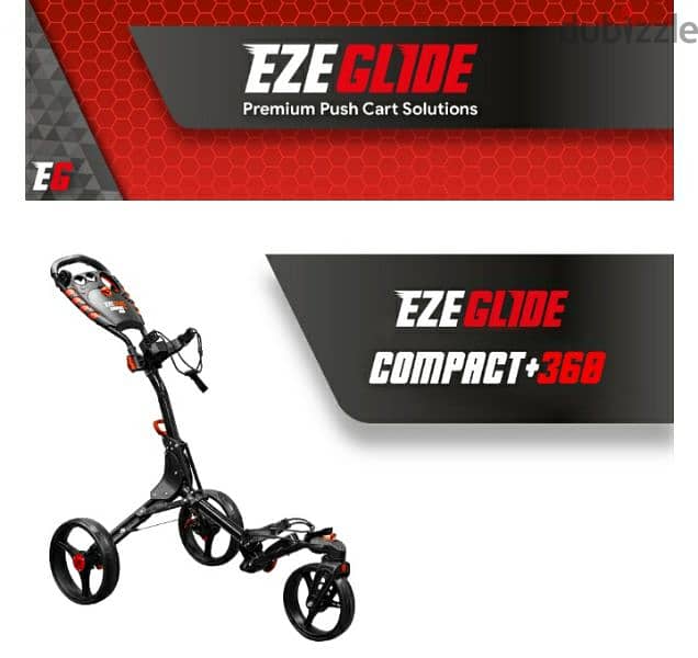 Ezeglide Compact 360 Swivel3 wheel golf push trolley/ 5$ delivery 1