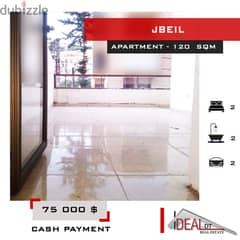 75 000 $ HOT DEAL ! Apartment for sale in Jbeil 120 sqm ref#jh17316