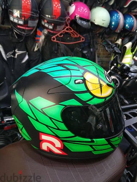 helmet HJC RPHA10-plus Jorge Lorenzo Green Mamba weight 1300 (used) 8