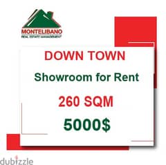 5000$!!! Showroom for rent located in Down town