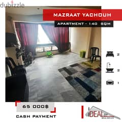 65 000 $ Apartment for sale in Mazraat Yachouh 100 sqm ref#ag20192