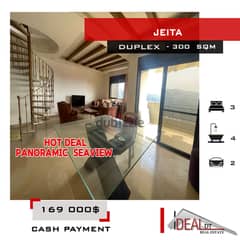 Duplex for sale in Jeita 300 sqm ref#nw56355