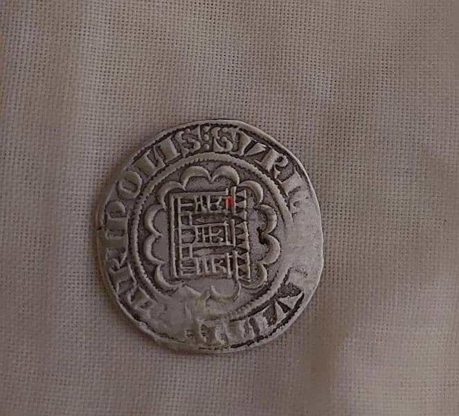 Crusader knight templars Silver Coin 12th century 1