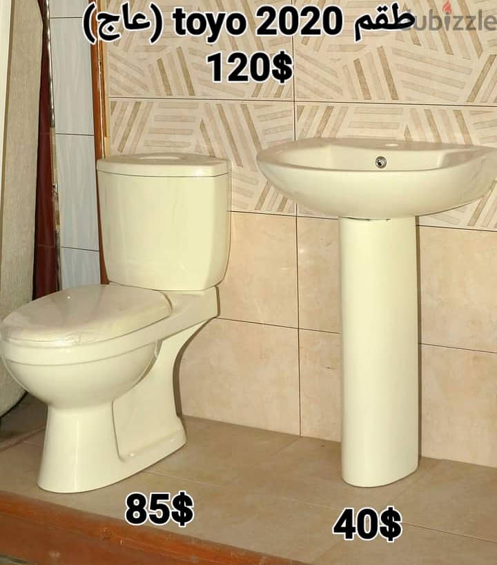 طقم حمام TOYO(كرسي + مغسلة) bathroom toilet seat and sink 12