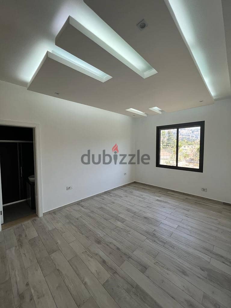 150 SQM Apartment in Mansourieh, Metn with Mountain and Valley View 5