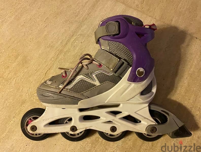 Roller skates with protection for legs and arms , and its bag 2
