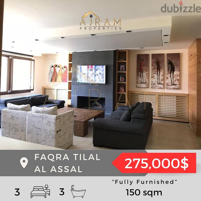 Faqra Tilal al Assal | 150 sqm | Fully Furnished 1