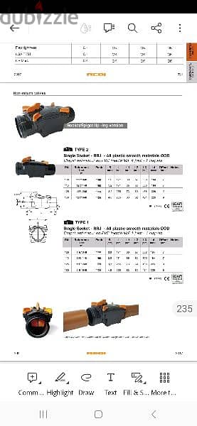 Redi-Italy non return valve with one or double flaps 110& 160mm 3