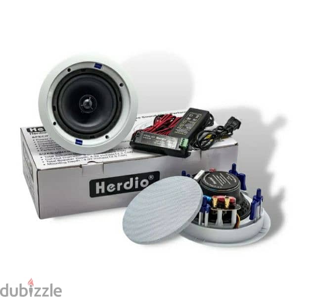 HERDIO 6.5" Ceiling Speakers &  Bluetooth 320 Watts 2-Way/3$ delivery 2