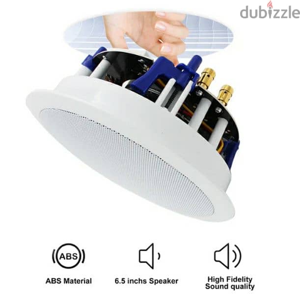 HERDIO 6.5" Ceiling Speakers &  Bluetooth 320 Watts 2-Way/3$ delivery 5