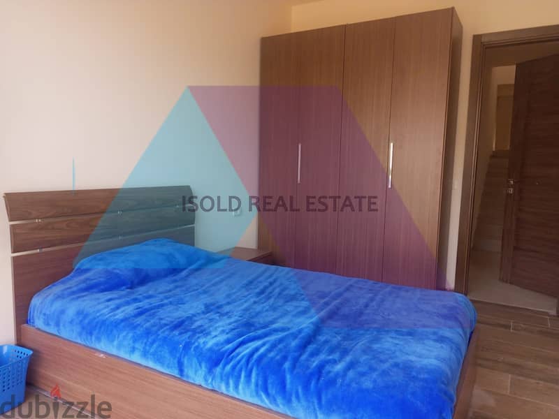 Furnished 250m2 duplex apartment+open mountain view for rent in Ghazir 9