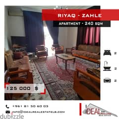 Apartment for sale in zahle 240 sqm ref#ab16037