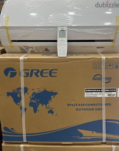 new ac gree lomo inverter wifi  9000 btu with instlalation