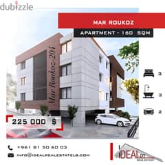 New Building , Apartment for sale in Mar Roukoz 160 sqm ref#chc2428