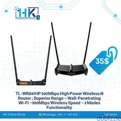 TL-WR841HP 300Mbps Wireless N Router 0