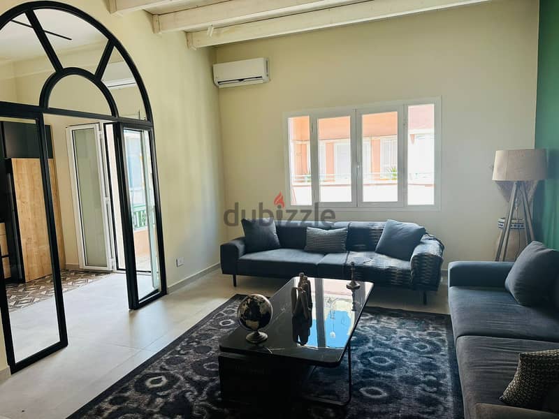 L15206-Vintage Style Furnished Apartment for Sale In Mar Mkhayel 1