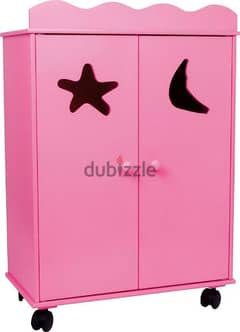 german store wooden wardrobe pink