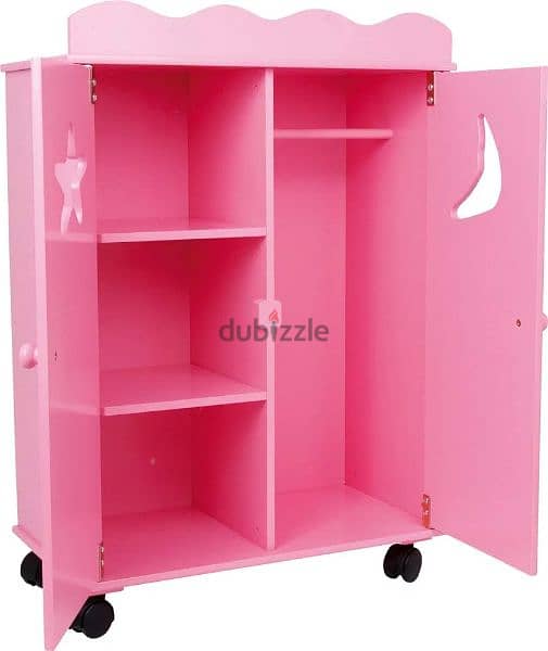 german store wooden wardrobe pink 1