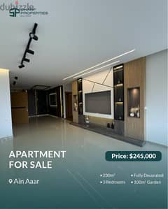 $245,000 - Ain Aaar - 230m² Fully Decorated Apartment