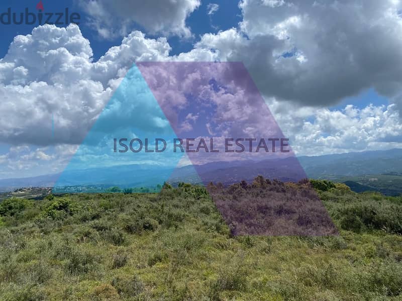 1800 m2 land having panoramic open mountain/sea view for sale in Edde 1
