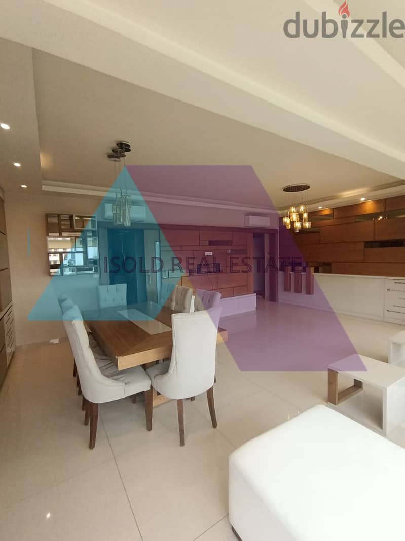 A decorated 160 m2 apartment having an open view for sale in Achrafieh 1