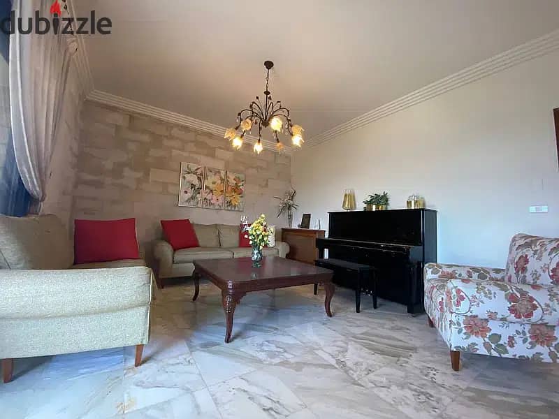 180 Sqm | Fully furnished apartment for sale in Broummana / Al Ouyoun 3