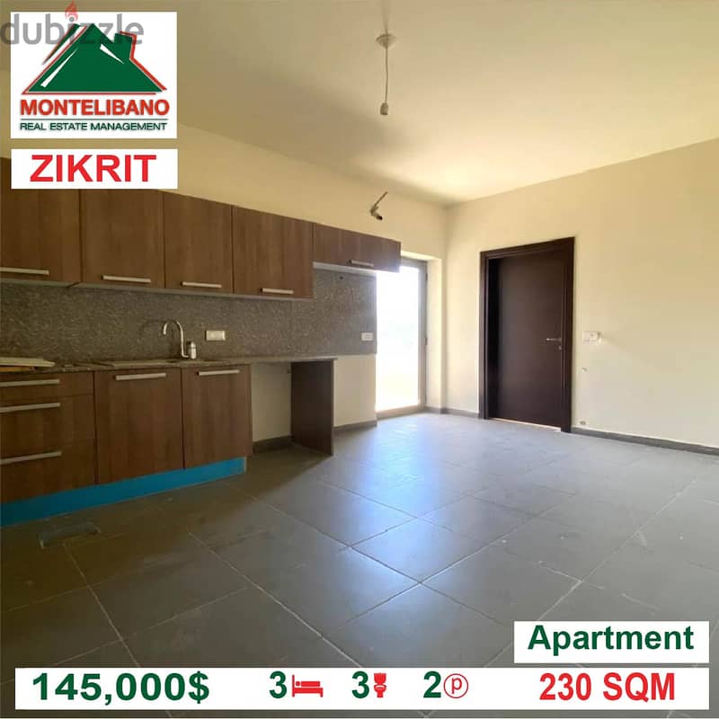 145,000$ Cash Payment!! Apartment for sale in Zikrit!!! 4