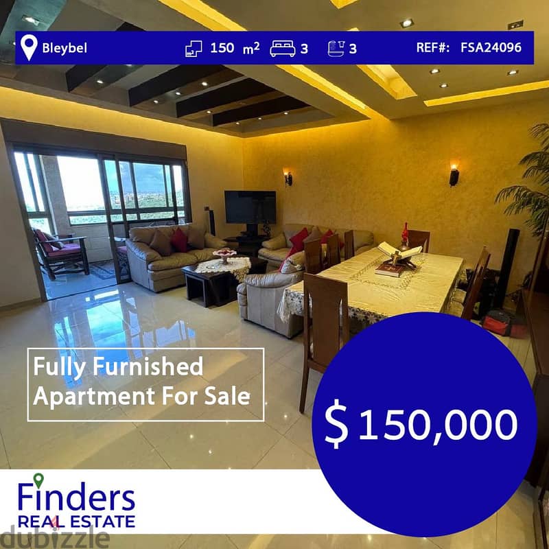 | An apartment for sale in Bleybel | شقة للبيع في بليبل | 0