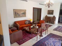290 SQM Fully Furnished Apartment in Rabieh, Metn with Sea View