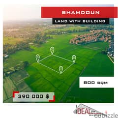 Land with Building for sale in Bhamdoun 800 sqm ref#kj94103 0