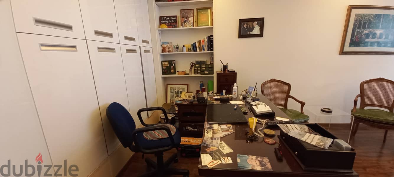 Furnished Cute Office in Jal el Dib for rentمكتب لطيف مفروش 2