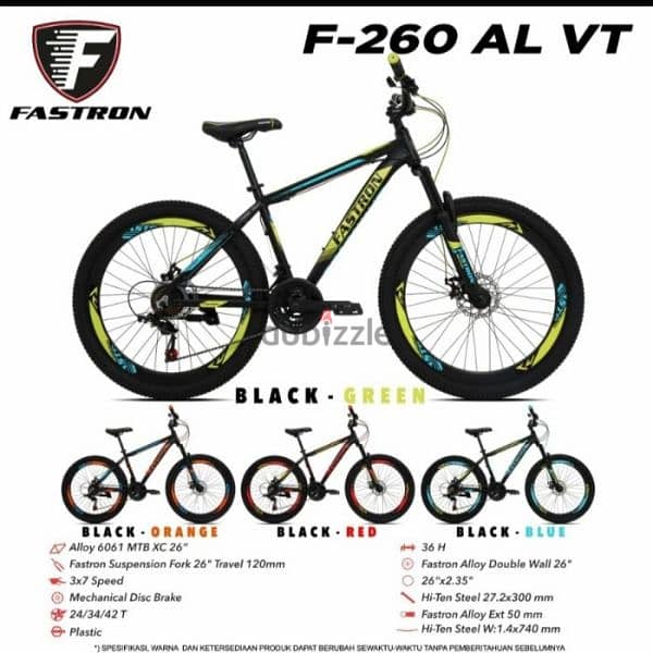 Fastron Bike F260DK Size 26 1