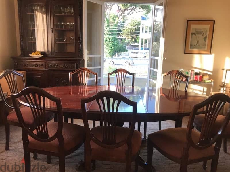 Regency Dining table with 8 chairs 1