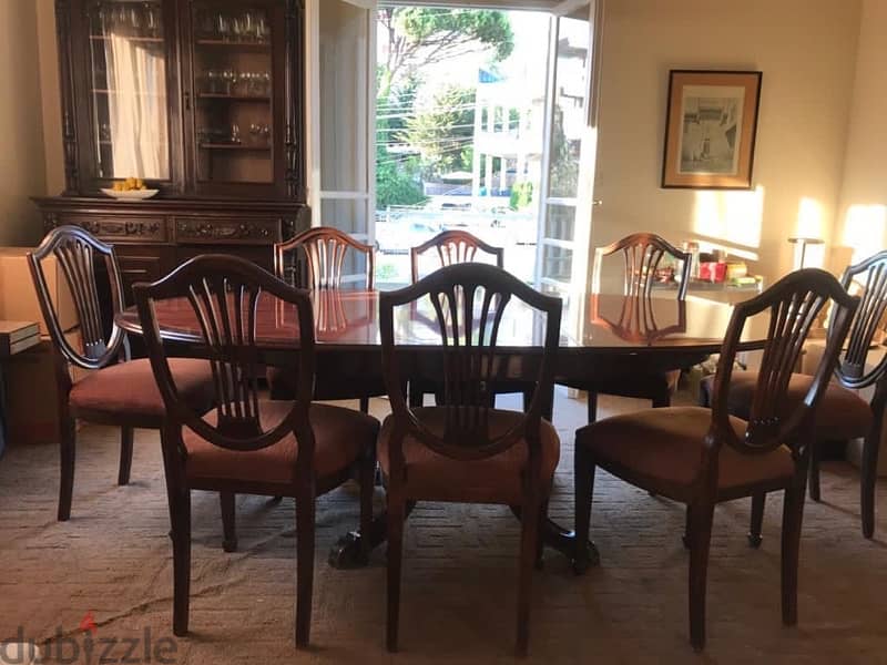 Regency Dining table with 8 chairs 3