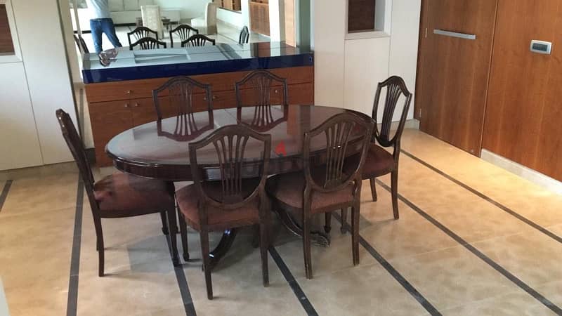 Regency Dining table with 8 chairs 5