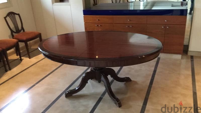 Regency Dining table with 8 chairs 4