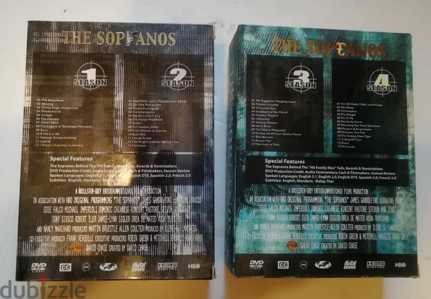 The sopranos seasons 1 to 4 in 2 original dvds box sets 2