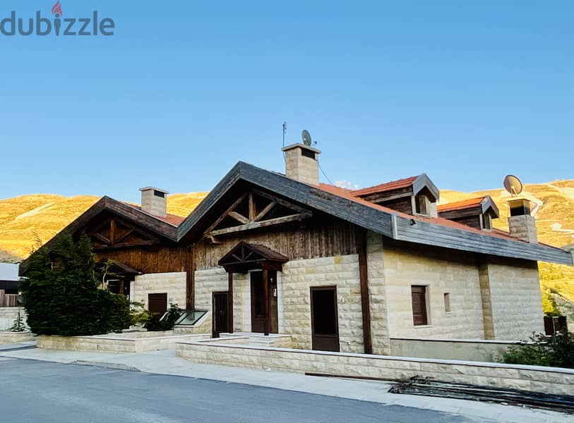 Fully furnished chalet, Faraya, facing the slopes, with garden 6