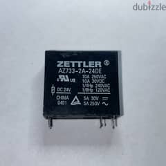 Miniature Relay: Zettler AZ733-2A-24DE / Coil 24VDC - 10A 250VAC/30VDC
