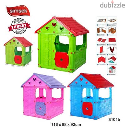 Simsek Lightning Plastic Play House 92 x 98 x 116 cm