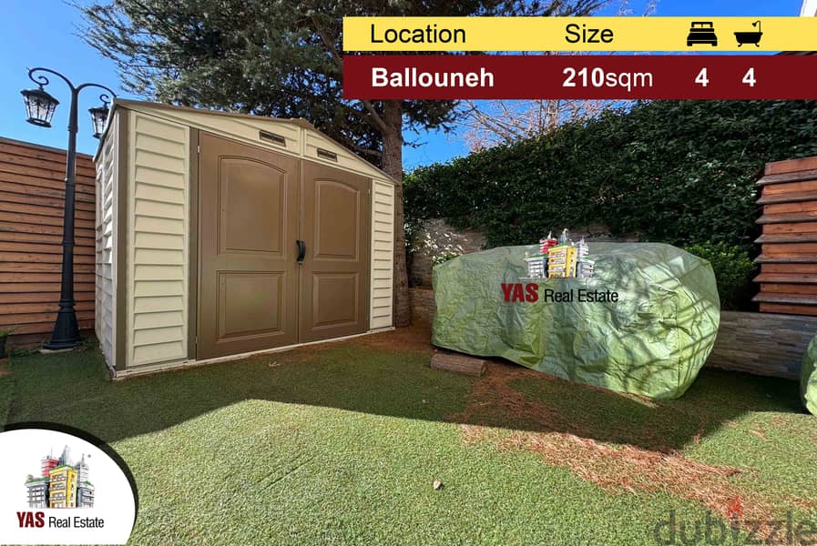 Ballouneh 210m2 | 140m2 Terrace | Upgraded | Decorated | Catch | MY | 0