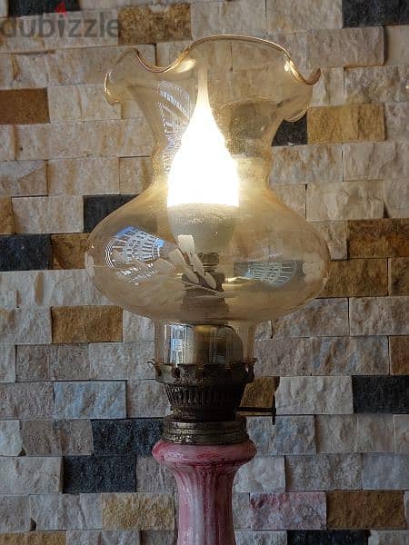 capodemonte vintage lamp with dimer 45 cm 3