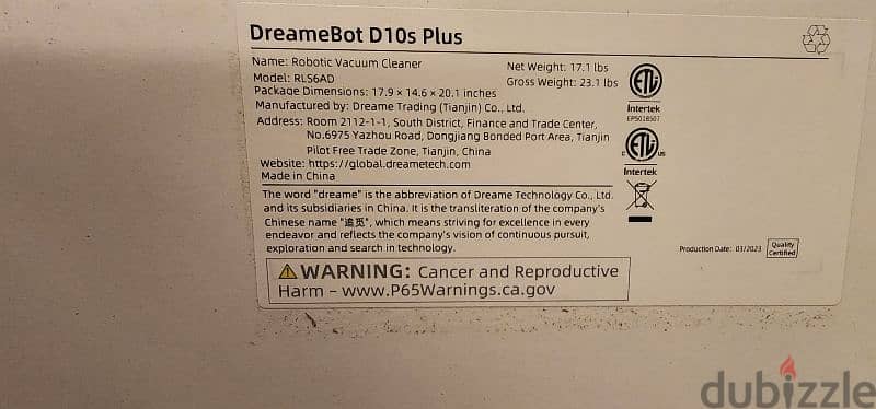 DreameBot D10s Plus Robot Vacuum Mob and Cleaner 5
