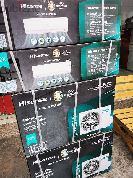 2× AC Hisense 12000BTU Inverter 1