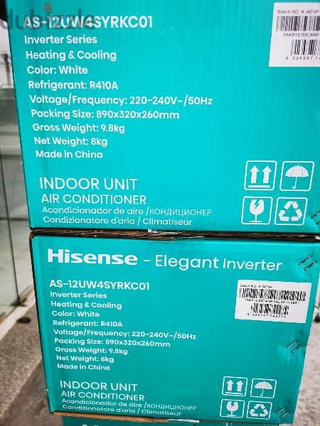 2× AC Hisense 12000BTU Inverter 3