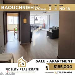 Apartment for sale in Baouchrieh ND18