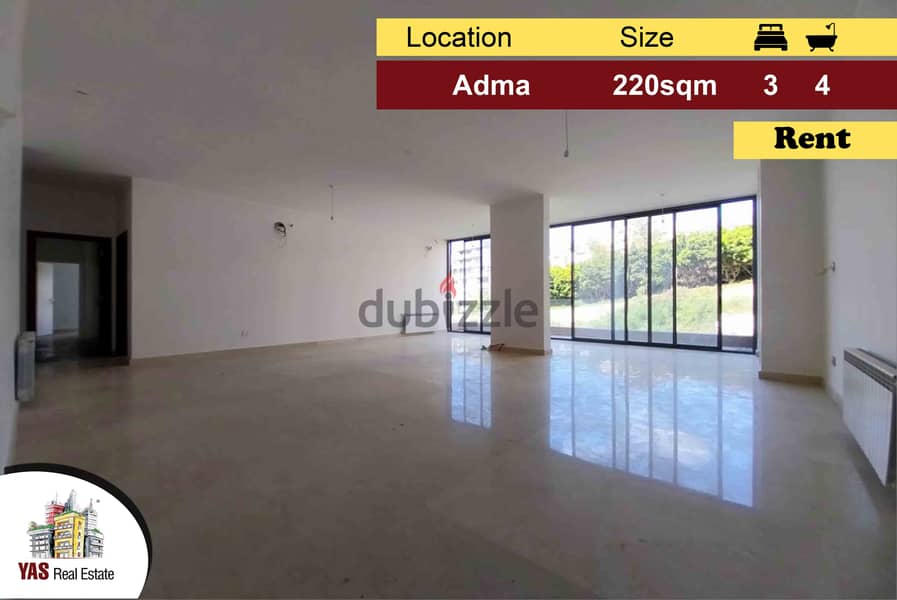 Adma 220m2 | Rent | Partial View | Flat | Classy Area | IV | 0